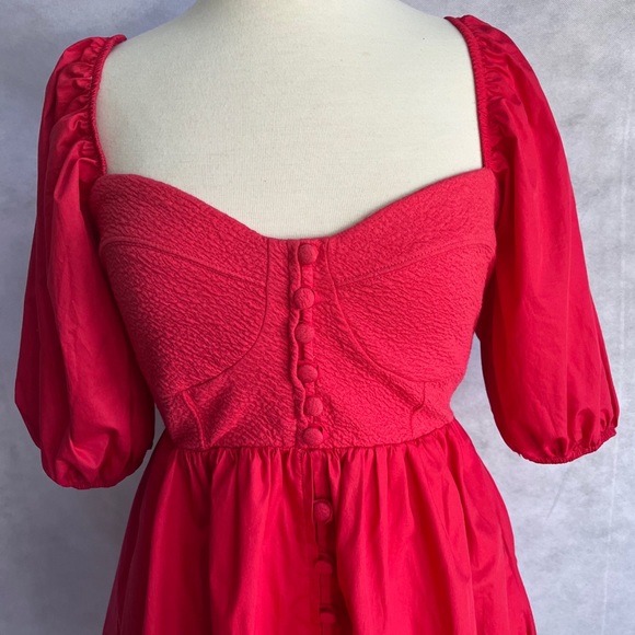 Anthropologie Maeve Anthropologie Sweetheart Puff Sleeve Dress - Picture 7 of 14